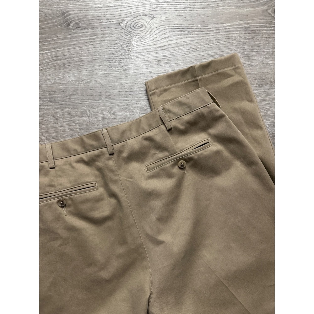 Lands End Tailored Fit Mens Khaki Chino Pants Size‎ 35/28 - Picture 5 of 6